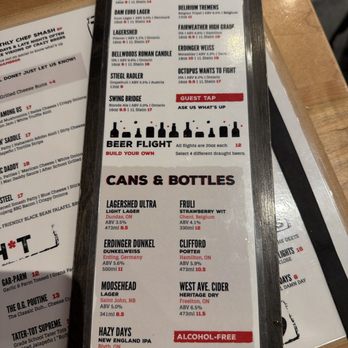 Hambrgr - Drink menu - Burgers Near Me - Hamilton, Ontario