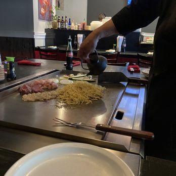 Fuji's Grill & Sushi - Hibachi cooking. Veggies included zucchini, mushrooms, and onions - Japanese Near Me - Vancouver, Washington Fuji's Grill & Sushi - Hibachi cooking. Veggies included zucchini, mushrooms, and onions - Japanese Near Me - Vancouver, Washington