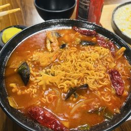 Seafood ramen and was big portion and soooo good!