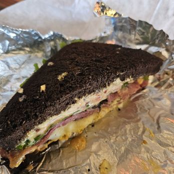 Heidi's Brooklyn Deli - Bronx Bomber w/ Pumpernickel bread & Cajun Sauce added - Delis Near Me - Parker, Colorado Heidi's Brooklyn Deli - Bronx Bomber w/ Pumpernickel bread & Cajun Sauce added - Delis Near Me - Parker, Colorado