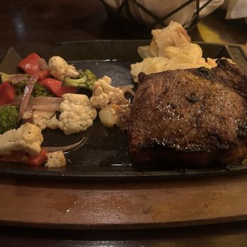 Jimmy's Kitchen and Bar - Manhattan Steak, Au gratin potatoes, side of roasted veggies - American Near Me - Minnetonka, Minnesota Jimmy's Kitchen and Bar - Manhattan Steak, Au gratin potatoes, side of roasted veggies - American Near Me - Minnetonka, Minnesota