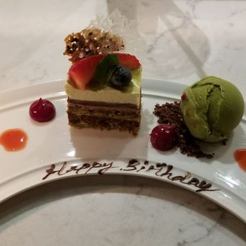 Miku - Azuki and matcha cake with matcha ice cream - Japanese Near Me - Toronto, Ontario