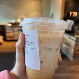 Iced Oat milk Shaken Hazelnut Espresso