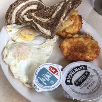 The Broadway Restaurant - Potato pancake breakfast plate. - Ice Cream & Frozen Yogurt Near Me - Worcester, Massachusetts