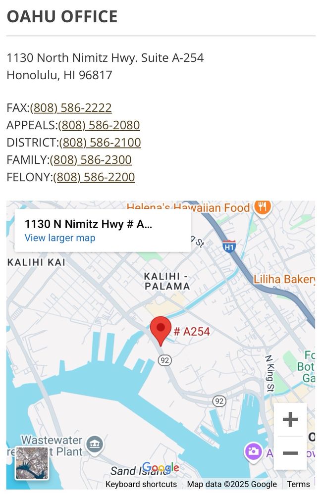 Office of the Public Defender - social services organization in Honolulu, HI