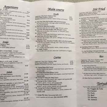 Thai Carrot - Menu page 2 - Thai Near Me - Aberdeen, Washington Thai Carrot - Menu page 2 - Thai Near Me - Aberdeen, Washington