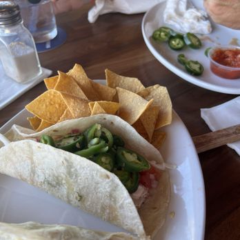Restaurant 604 - Mahi mahi fish tacos.  You get three. - Breakfast & Brunch Near Me - Honolulu, Hawaii
