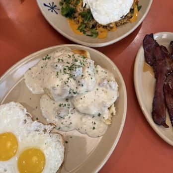 Snooze, an A.M. Eatery - Biscuits & Gravy* + Habanero Pork Belly Breakfast Fried Rice + Bacon But Different - Breakfast & Brunch Near Me - Dallas, Texas Snooze, an A.M. Eatery - Biscuits & Gravy* + Habanero Pork Belly Breakfast Fried Rice + Bacon But Different - Breakfast & Brunch Near Me - Dallas, Texas