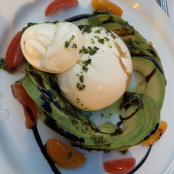 Santorini - Burrata appetizer - Mediterranean Near Me - Wildwood, New Jersey Santorini - Burrata appetizer - Mediterranean Near Me - Wildwood, New Jersey