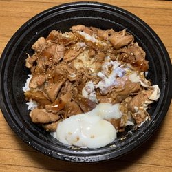 Shoyu chicken with soft boiled egg