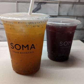 SOMA Tea & Mocktail - Tropical Utopia and mulberry Juice - Bubble Tea Near Me - Irvine, California
