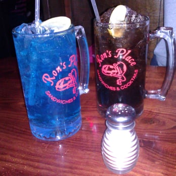 Ron's Place - Blue Whale and Original Long Island (salt shaker is to help with the sizing!) - Pubs Near Me - Kenosha, Wisconsin