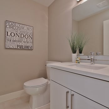 Pius Kitchen & Bath - White Flat Panel Acrylic Floating Vanity in Seattle - Kitchen & Bath Near Me - Seattle, Washington