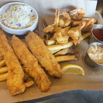 Tricky Fish - Shrimp & Catfish Platter - Seafood Near Me - Frisco, Texas Tricky Fish - Shrimp & Catfish Platter - Seafood Near Me - Frisco, Texas