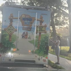 Kona Ice of Patchogue/Medford - They were parked waiting