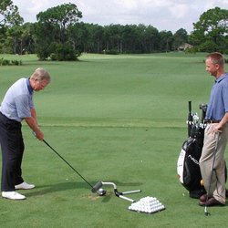 Jim Sowerwine Golf Instruction - 'On set' with Mr. Nicklaus, as he was endorsing the 'Inside Approach Slice Correction Trainer', the first swing trainer I founded.