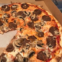Mushroom and Meatball Pizza