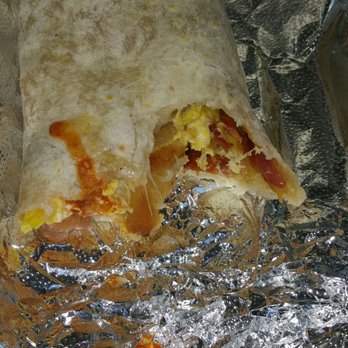 Fat Burrito - Breakfast Burrito. Bacon, eggs, cheese, potatoes. Super BOMB - Mexican Near Me - Los Angeles, California Fat Burrito - Breakfast Burrito. Bacon, eggs, cheese, potatoes. Super BOMB - Mexican Near Me - Los Angeles, California