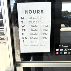 Paulo Sausage - Hours of operation as of 9/27/24
