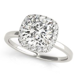 Precision Gem Grading Laboratory - Halo Engagement Ring