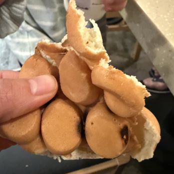 Meet Fresh - The microwaved burnt eggets!! Not only that the server touched it with her dirty hands!! - Desserts Near Me - San Diego, California Meet Fresh - The microwaved burnt eggets!! Not only that the server touched it with her dirty hands!! - Desserts Near Me - San Diego, California