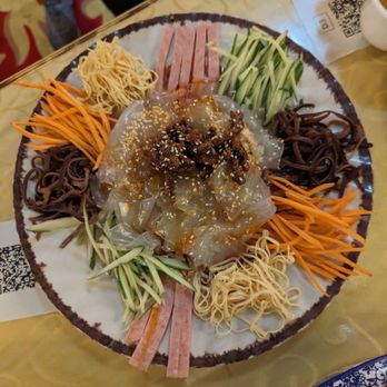 Boiling BeiJing - Rainbow Skin - a noodle salad dish 五彩大拉皮 - Chinese Near Me - San Bruno, California Boiling BeiJing - Rainbow Skin - a noodle salad dish 五彩大拉皮 - Chinese Near Me - San Bruno, California