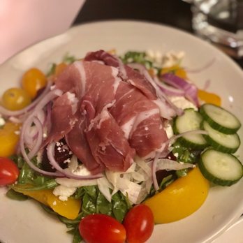 Umbra - Peaches and Prosciutto salad, shared by two and still brought home a doggy bag - New American Near Me - Minneapolis, Minnesota Umbra - Peaches and Prosciutto salad, shared by two and still brought home a doggy bag - New American Near Me - Minneapolis, Minnesota