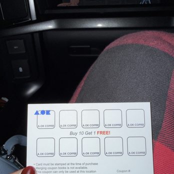 A.OK COFFEE - Stamp card! - Desserts Near Me - La Habra, California