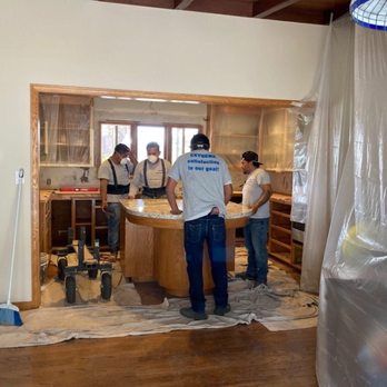 Plamar USA - The "guys" putting the island slab in. - Countertop Installation Near Me - Union City, California Plamar USA - The "guys" putting the island slab in. - Countertop Installation Near Me - Union City, California