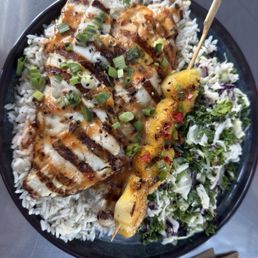 Grilled ISLAND TERIYAKI FRIED WILD ROCKFISH PLATE