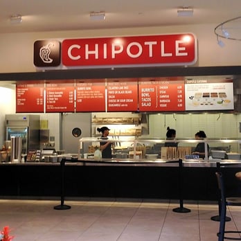 Chipotle Mexican Grill - Counter Area at Oak Park Mall Food Court - Mexican Near Me - Overland Park, Kansas