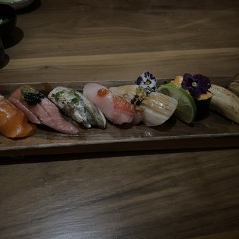 Sushi Junai Omakase - Omakase - the fatty Otoro and the Tamago at the end were really nice, and there was one shellfish one that I didn't particularly like. - Japanese Near Me - Austin, Texas Sushi Junai Omakase - Omakase - the fatty Otoro and the Tamago at the end were really nice, and there was one shellfish one that I didn't particularly like. - Japanese Near Me - Austin, Texas