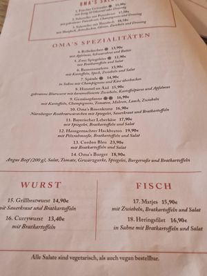 Menu photo 5 Restaurant Oma's Küche Cologne, NW Menu photo 5 Restaurant Oma's Küche Cologne, NW