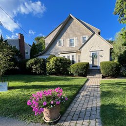 Final results with extensive shingle replacement and trim repair. Final results with extensive shingle replacement and trim repair.