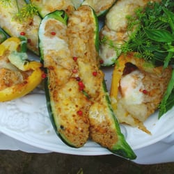 Zur Krone - Gratinierte Zucchini & Paprika