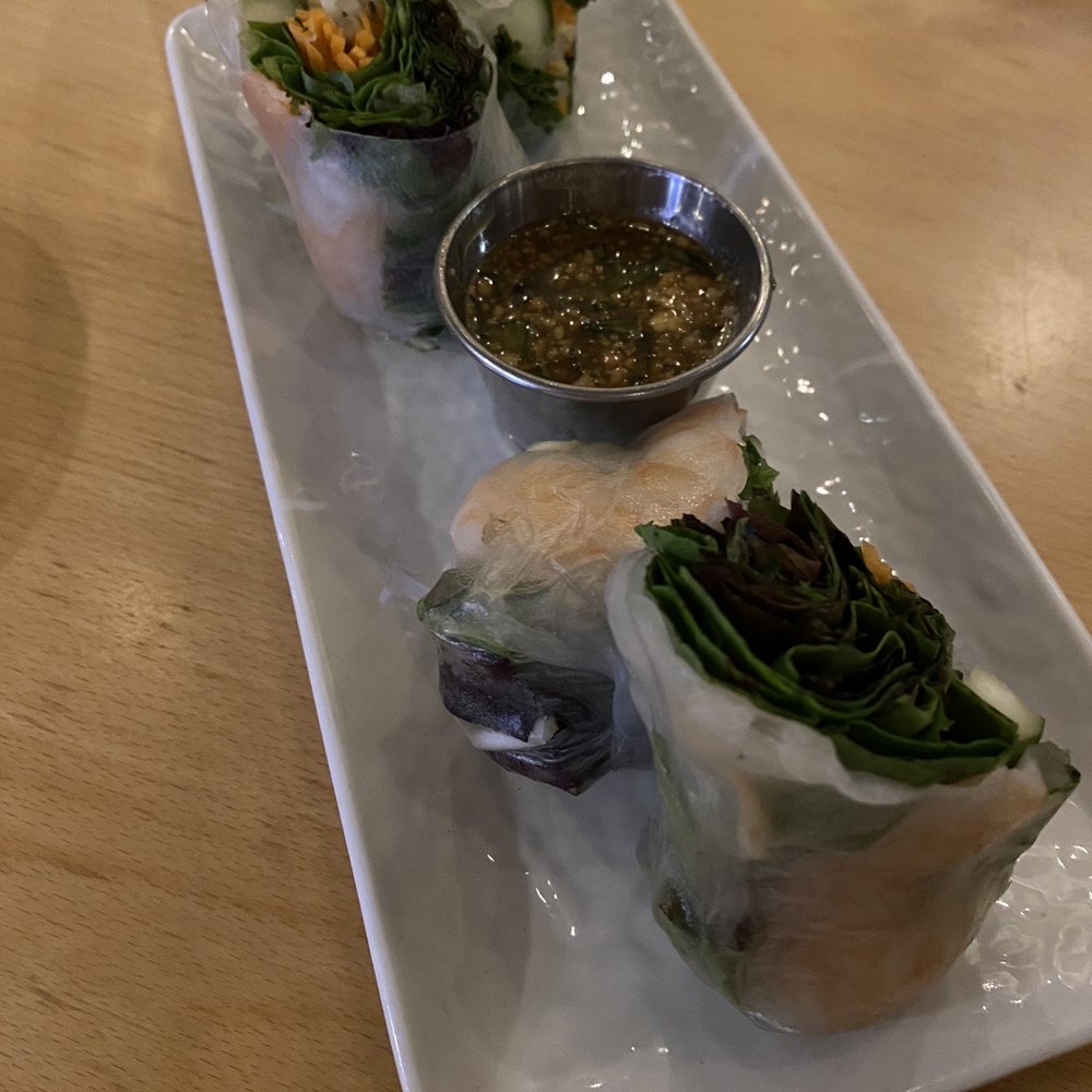Aloy Modern Thai - 2 Pieces Fresh Spring Rolls Plate Dinner - Thai Near Me - Denver, Colorado