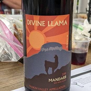 Divine Llama Vineyard - a bottle of wine - Wineries Near Me - East Bend, North Carolina Divine Llama Vineyard - a bottle of wine - Wineries Near Me - East Bend, North Carolina