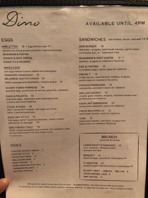 Menu photo 5 Dino Brooklyn, NY
