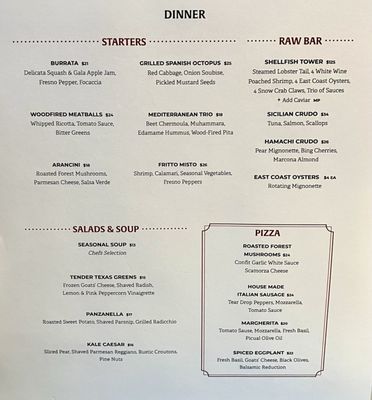 Menu photo 3 Emilia's Fort Worth, TX