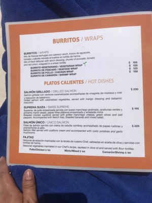Menu photo 3 Unico Beach Puerto Morelos, ROO Menu photo 3 Unico Beach Puerto Morelos, ROO