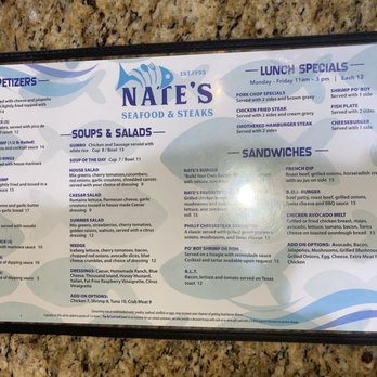 Nate's West End - Seafood Near Me - Galveston, Texas