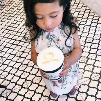 Carrera Cafe - Hello Kitty latte (they made it with hot chocolate instead of espresso in case you're wanting to bring a kiddo!) - Cafes Near Me - Los Angeles, California Carrera Cafe - Hello Kitty latte (they made it with hot chocolate instead of espresso in case you're wanting to bring a kiddo!) - Cafes Near Me - Los Angeles, California