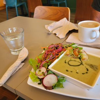 Tarragon Cafe - Leek soup and side salad - Cafes Near Me - San Francisco, California