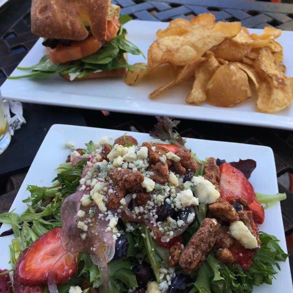 Urban Brick - Great lunch deal- a veggie sandwich, freshly made chips and a side salad all for under $12 - Pizza Near Me - DeLand, Florida Urban Brick - Great lunch deal- a veggie sandwich, freshly made chips and a side salad all for under $12 - Pizza Near Me - DeLand, Florida