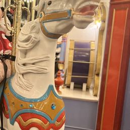Intricately carved hand-painted horses & hand-paintings of Sleeping Beauty scenes you'll find! Intricately carved hand-painted horses & hand-paintings of Sleeping Beauty scenes you'll find!