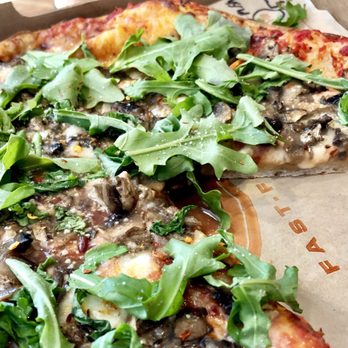 Blaze Pizza - Arugula and mushrooms - yum! - Pizza Near Me - Saint Louis Park, Minnesota