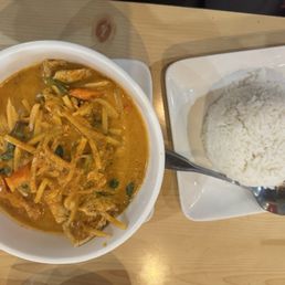 Red Curry and rice Red Curry and rice
