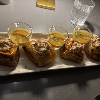 Blossom & Bourbon - Lobster bisque rolls - American Near Me - San Jose, California Blossom & Bourbon - Lobster bisque rolls - American Near Me - San Jose, California