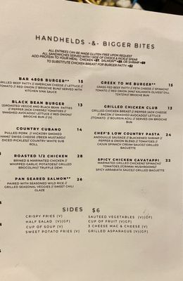 Menu photo 2 Bar 4808 Charlotte, NC