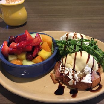 Snooze, an A.M. Eatery - Bella! Bella! Benny! Poached eggs, prosciutto & the trimmings. Comes with potatoes but I substituted with fresh fruit. :) - Breakfast & Brunch Near Me - Phoenix, Arizona Snooze, an A.M. Eatery - Bella! Bella! Benny! Poached eggs, prosciutto & the trimmings. Comes with potatoes but I substituted with fresh fruit. :) - Breakfast & Brunch Near Me - Phoenix, Arizona
